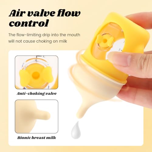 20ml Pet Feeder Bottle Puppy Bottles for Nursing Animal Feeding Bottles Kitten Bottle for Nursing Dog Cat Milk Feeding Bottl e (Color:Yellow)
