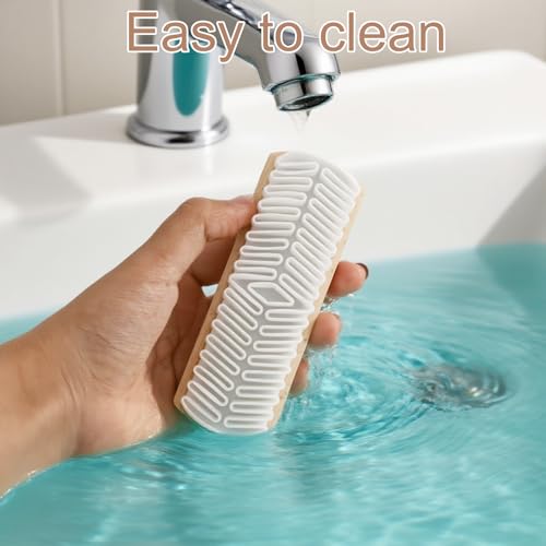 2pcs Suede Shoes Brush, Durable Suede Cleaning Cleaner Brush with Raw Magic Rubber Bristles and Beech Base for Shoes Boots Bags