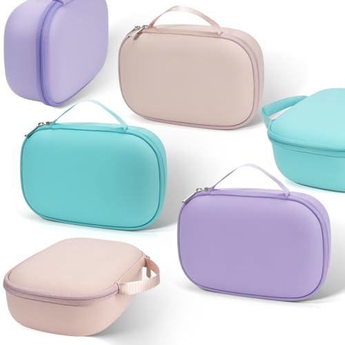 Wearable Breast Pumps Carrying Case, Hard Shell Breast Pump Bag with Waterproof Removable Tray, Breast Pump Storage Bag Compatible with Most of Wearable Breast Pumps (Purple) - color: Purple
