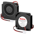 2Packs Wathai DC 4010 5V Small Blower Cooling Fan 2 Pin DC 40mm x 10mm | Dual Ball dc Blower for DIY Cooling - size: 40x10mm (5V Ball)