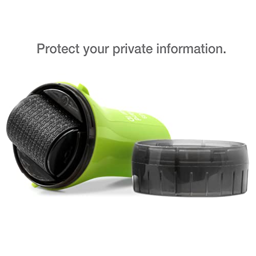Guard Your ID Wide Identity Theft Protection Roller Stamp, 3-Pack for Mail - color: Green, size: Wide 3-Pack
