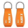 X XBEN Arborist Throw Line Kit with Slick Rope, Throw Weight, Reflective Storage Bag, Suit for Tree Cutting,Camping, Trimming, Hanging Swing, Forestry Tree Gear for Low and High Limb Throwing - size: 2Pcs of 15Oz Throw Weight Bag