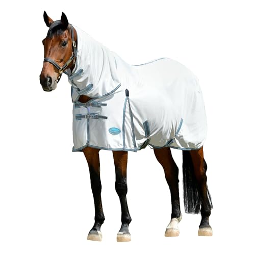 WeatherBeeta ComFiTec Essential Mesh II Combo Neck, White/Grey/Bright Blue, 72" - color: White/Grey/Bright Blue, size: 72"