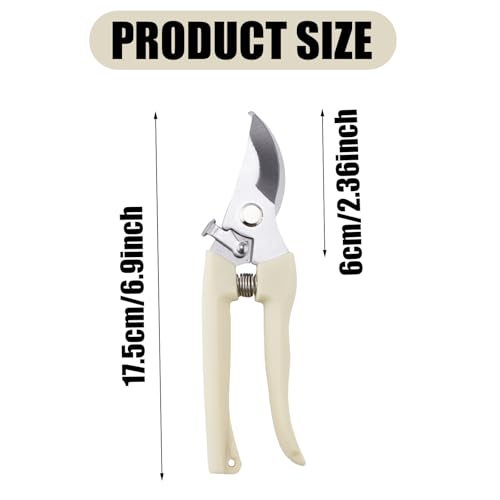 BOXOB Goat Hoof Trimmers, Stainless Steel Goat Toe Trimming Tool with Spring Hoof Shears Sheep Nail Clippers for Sheep Pigs Horses Livestock Nail Scissors and Garden Potted Tree Pruner Plant Pruning