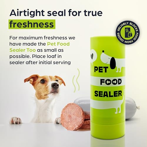 The Original Dog Food Loaf Storage Container - Patent Pending Reusable Airtight Can Cover Pet Food Sealer - Keeps Dog Food Can Fresh in the Fridge, Eliminates Odor - color: Loaf - 1 pack