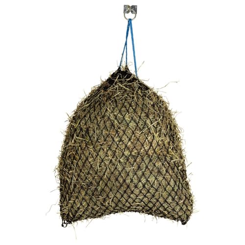 Schneiders 1" Extra Slow Feed Nylon Hay Net for Horses | Durable Design Holds 3 Flakes | Promotes Healthy Digestion and Grazing Habits | Color Black