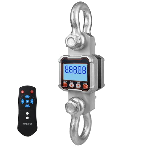 Hyindoor 10000kg 22000lb Crane Scale, 10T Digital Crane Scale with Remote Control, Industrial Heavy Duty Electronic Hanging Scale Hoist Scales - size: 10T/22000lb
