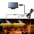 4800mAh Solar Chicken Coop Light with Timer, 3/5/8H Remote | Chicken Coop Accessories, Dual Lamps 58 LED, 3 Brightness Levels, 19.6ft Cords, IP54 Waterproof Light for Sheds Barns Farm