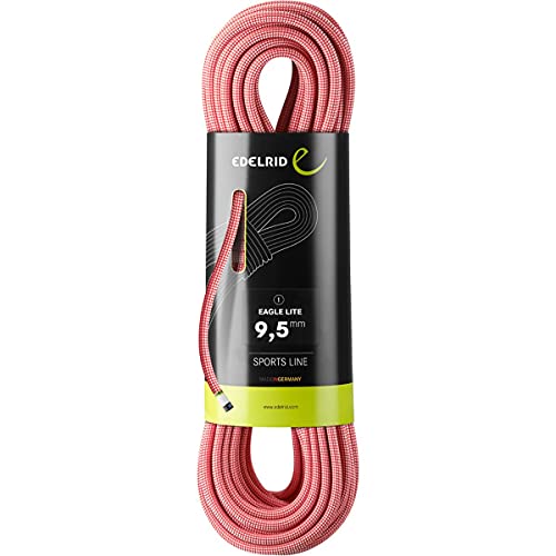 EDELRID Eagle Light 9.5mm Dynamic Climbing Rope - Red 60m