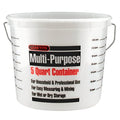Leaktite 35054 L50CLR 5 Qt Clear Measure Plastic Pail w/Metal Ring