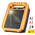 VEVOR Solar Fence Charger, 0.3J 8 kV Solar Powered Fence Charger, Weather-Resistant Electric Fence Energizer Kit, 7 Days Runtime, for Livestock, Poultry, Garden Protection - size: 0.3J
