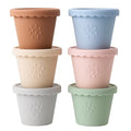 Silicone Baby Food Containers 6 Pack 4oz Baby Food Storage Set, Airtight Leak Proof Baby Feeding Cups, Freezer & Microwave Safe, Stackable Baby Snack Containers, Baby Shower Gift Andy Bear