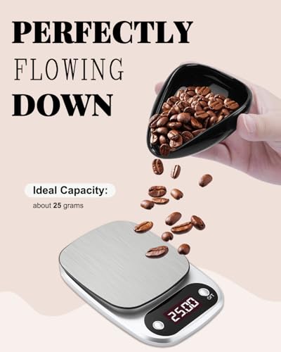 Ceramic Espresso Dosing Cup, 10ml Spray Bottle & 15ml Spoon | Coffee Dosing Cup Set, 304 Stainless Steel Measuring Spoon with Wooden Handle - color: Ceramic Cup + Spray Bottle + Spoon, size: 3 Pack