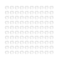 Zerodis 100PCS 8mm Leg Rings, Plastic Identification Bands for Pigeons, with Reusable Easy to Install for Poultry Dove Marking (White) - color: White