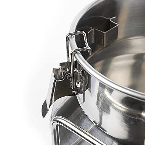 20L 5.3 Gallon Milk Can Stainless Steel Milk Bucket Wine Pail Bucket Versatile Milk Can Wine Bucket Liquid Storage Milk Transport Can Tote Jug with Sealed Lid Heavy Duty and Carry Handle - size: 20L 5.3 Gallon