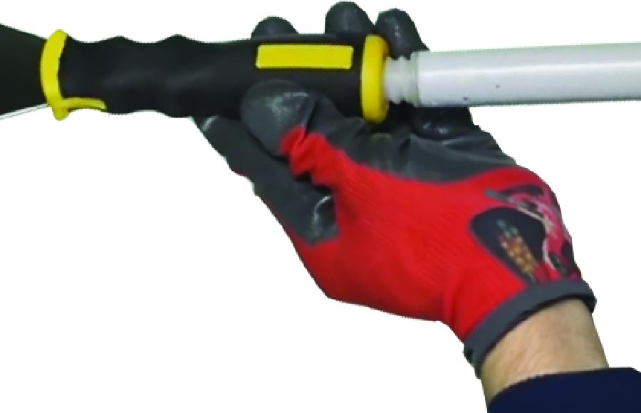 ALLWAY F42X Extendable Push/Pull Scraper with 4-Edge Blade, 2-1/2” | Soft-Grip Handle, 2 Edges for Fine Scraping, 2 Edges for Rough Scraping