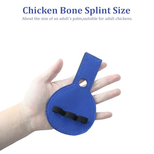 2 Pack Poultry Leg Bands for Chickens, Chicken Splint with Toe Separator, Chicken Leg Bands Specifically Designed for Injured Roosters and Hens, Recovery Aid for Broken, Sprained, Splayed Legs