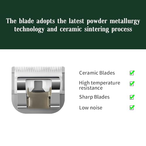 3/4 Replacement Ceramic Blades,Compatible with Oster Classic 76,Andis AGC | 19mm(3/4") Cutting Length,compatible with Oster and Andis Wahl KM10 Series Clippers - color: Size 3/4"HT