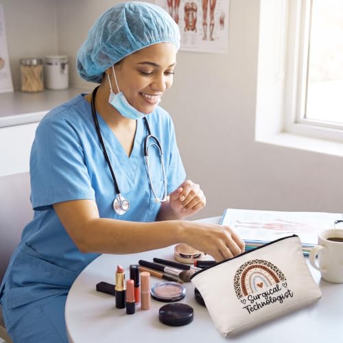 Kacctyen 12 Pcs Surgical Tech Week Gift Bulk Makeup Bags for Women | Surgical Tech Appreciation Cosmetic Bag, Surgical Technologist Thank You Gift for Nurse Doctor Present Travel Pouch - style: Surgical Technologists
