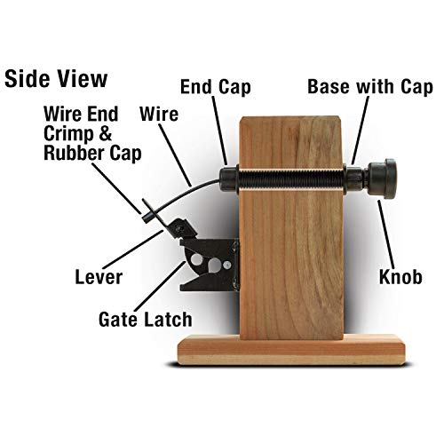 GH Gate Latch Complete Outdoor gate Latch for Wooden Gates Patented Dual Sided Operation. Wooden Fence Latch Vinyl Gate Latch Metal Fence Latch Universal fit (Gate Pull only)