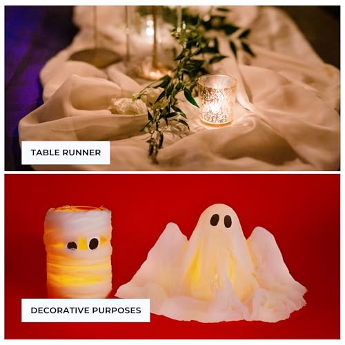 Dark White Premium Reusable Cheesecloth 100% Organic Cotton for Straining, Cooking, Nut Milk, Durable, Chemical-Free, Multi-Purpose Fabric for Crafts, and Household Needs (8 Pieces - Grade 100)) - size: 8 Pieces - Grade 100)