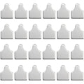 ABBECIAO 50Pcs 1/2"×5/8“ Tiny Cow Tags Aluminum Stamping Blanks Cattle Ear Tags 0.06" Thick