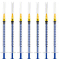 15 Pack 1ml 25Ga Plastic Syringe with Measurement for Scientific Labs and Industrial Dispensing, Disposable Individually Wrapped (15, 1ml 25Ga) - size: 1ml 25Ga