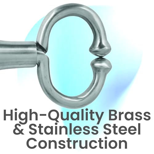 Brass Cattle Nose Pliers & Milk Control Clamp – Traction Tool for Lead, Ring Insertion, Show Use, Veterinary Care (Bull Nose Ring 5 Inches) - style: Bull Nose Ring 5 Inches