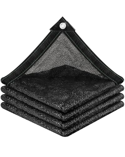 vensovo 70% Black Shade Cloth, 10 x 20 ft HDPE Sunblock Mesh | Strong shade for patios, kennels, chicken coops and greenhouses, helping reduce heat and block intense sunlight - color: 70% Shade, size: 10′x20′
