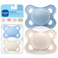 MAM Original Baby Pacifier 0-6 Mths, Skin Soft Silicone Nipple, 2 Pack | For Newborn Babies, BPA-Free Skin Soft Silicone Nipple, Developed With Medical Experts, With Sterilizer Case, Made In Europe - size: 2 Count (Pack of 1)