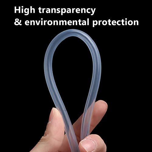 1/4" ID Silicone Tubing, Food Grade 1/4" ID x 3/8" OD 16 Feet Length Pure Silicone Hoses High Temp for Home Brewing Winemaking - size: 1/4"ID x 3/8"OD, style: 16 Feet Length