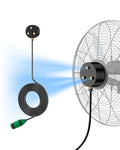 Magnetic Outdoor Misting Fan Kit for Patio, Backyard, Pool | Triple Nozzle Design, 16.4FT Misting Line, Outside Misting Cooling System (Fans Not Included)