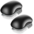 MR.SIGA Fruit and Vegetable Cleaning Brush with Non Slip Comfortable Grip | Potato scrubber brush, non slip fruit scrub brush - color: Black