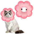 Cat Cone Collar Soft, Cat E Collar Recovery After Surgery to Stop Licking, Adjustable Waterproof Cute Neck Elizabethan Pet Kitten Puppy Donut Pillow for Cats Puppy Wound Healing, PinkM - color: Pink, size: Medium