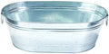 Little Giant® Galvanized Oval Tub | Versatile Utility Metal Tub with Handles | Feeding, Watering & Washing Tub | 5.5 Gallon - size: 5.5 Gallons