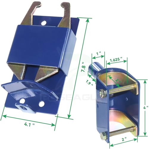[Upgraded] Blue S16100100 Two Way Lockable Gate Latch | Include Hardware, 4-digit Combination Lock and Philips Screwdriver for Metal Gates with 1-5/8" to 2" Diameter Round Tubes - color: A03 1xLockable Gate Latch for 1-5/8" to 2" Tubes