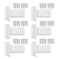 6 Pack 5" Door Hinges,260 Lbs Capacity Heavy Duty Gate Hinges | Matte white T-Strap Shed Gate Hinges,Barn Door, Shed Doors, rust-resistant,durable(5 inch - 6 Pack)-Patent Pending - size: 5 inch - 6 Pack
