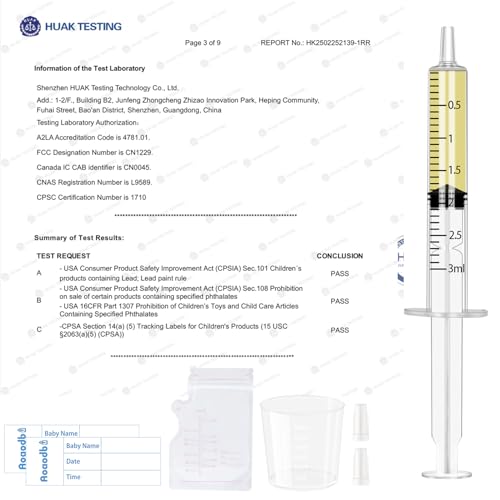 Colostrum Collector Kit Include 100pcs 3ml Sealed Breast Milk Collector No Needle Colostrum Syringes 5 Breastmilk Storage Bags and 1 piece 30 ml measuring cup with 100 Stickers - size: 3ML-100PCS (white)