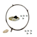Fan Mist Kit - Low Pressure Misting Ring - DIY Fan Mist Ring with Brass/Stainless Steel Nozzles (Mist Fan Ring - Stainless Steel - 12 Inch Diameter)