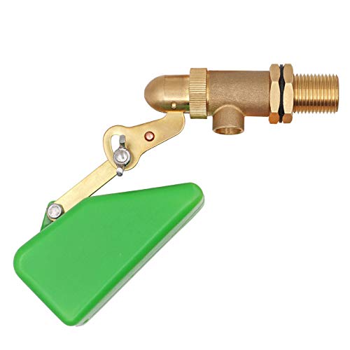 1/2 Inch Brass Float Valve for Pond Auto Fill Float Ball Valve | with Adjustable Arm, Water Float Valve for Water Tank, Water trough, Water Feature, Swamp Cooler, Stock Tank, Fountain