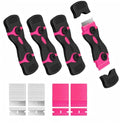 4 PCS Razor Blade Scraper with 40Pcs Metal and 40Pcs Plastic Blades, 2-in-1 Cleaning Scraper Tool for Cooktop Oven Floor Window Glass Car (Pink)
