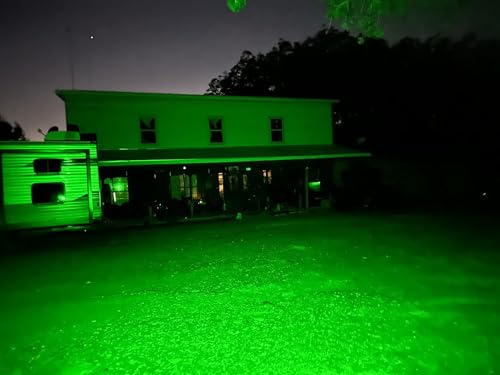 Solar Powered Hog Feeder Light-Motion Activated for Hogs,Deer Feeder and Yard Varmint Guarding-Campact Camouflage Green Lights Design for Outdoor Game Hunting (G300) 2-Pack