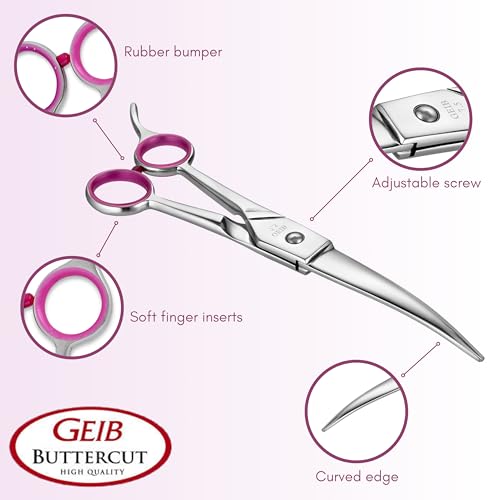Geib Gator Stainless Steel Pet Curved Shears, 8-1/2-Inch