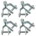 1-3/8" Chain Link Fence Gate Post Hinge, Galvanized Fence，4pcs for 32mm Pipe Panel Frames, Male and Female Hing Carbon Steel Max Load 220lb Fit 1 ⅜"
