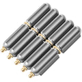 Zonon 5 Pcs 5 Inch BBQ Smoker Bullet Weld on Bullet Hinge Carbon Steel Weldable Hinges Heavy Duty Compatible with Swing Door Trailer Ramp - color: Zerk, size: 5 Inch
