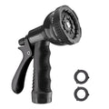 Besiter Garden Hose Nozzle Sprayer: 10 Watering Patterns Spray Nozzles Heavy Duty Hose Head Hose Attachment - color: Black