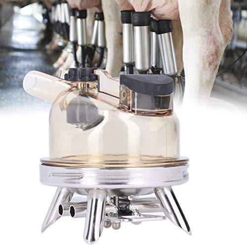 Cryfokt Milking Claw, 400Ml Cow Milk Collector Tool Replacement Easy to Install Farm Milking Machine Accessories with Stainless Steel Base, Milk Claw Cluster for Cow Sheep