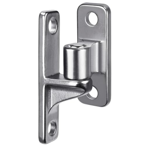 Insaga 304 Stainless Steel Gate Hinges 4 Pack, Heavy Duty Wall Mount Hinges with 5/8" Pin, One-Piece Casting Farm & Chain Link Fence Gate Hardware - color: Silver-SS-4Pack