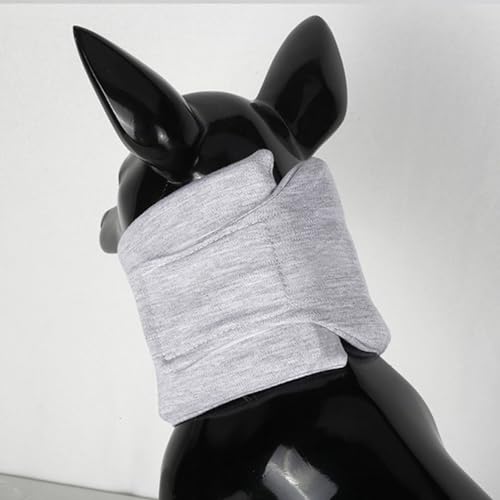 Dog Neck Support Collar, Cotton Adjustable Prevent Licking Pet Neck Brace Wrap Dog Protective Collar Recovery Head Cone for Cats Post Surgery (M) - size: M