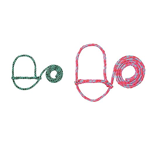 Weaver Leather Poly Rope Sheep Halter Bundle (Mint/Black/Gray and Hot Pink/Coral/Mint)
